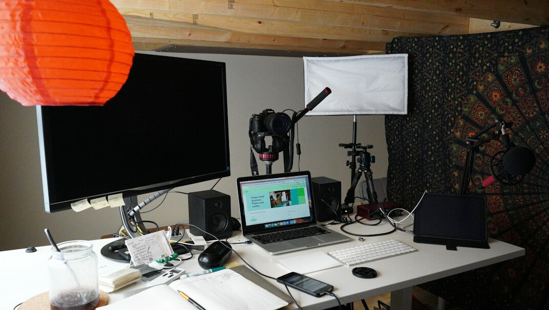 german television studio setup