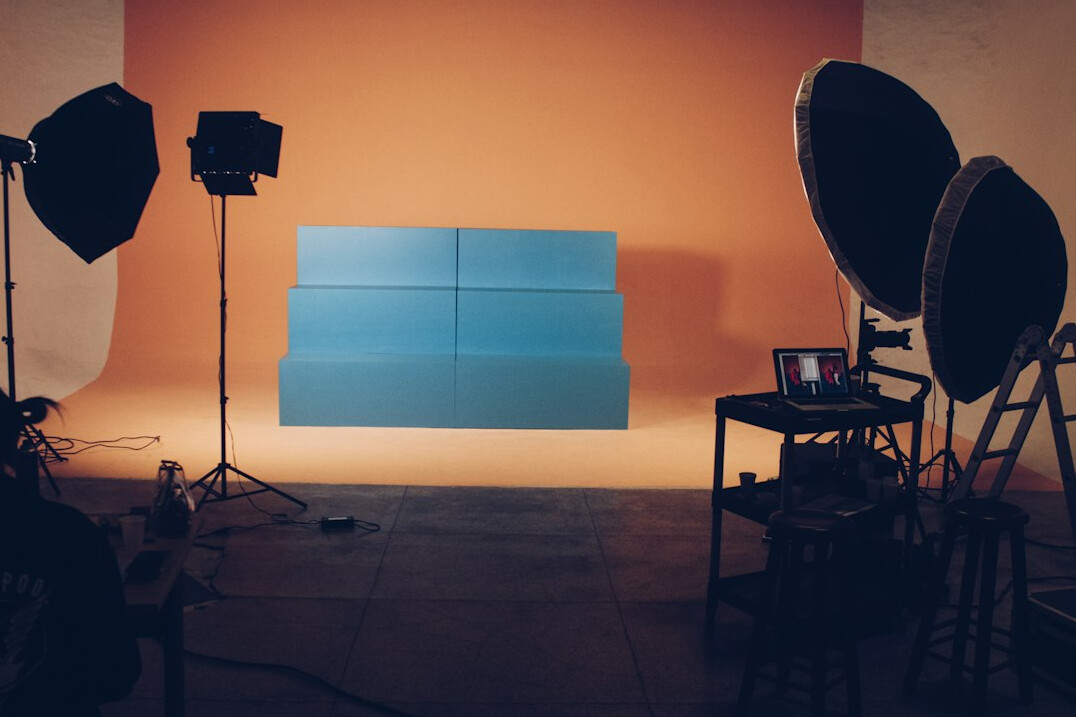 german television studio setup